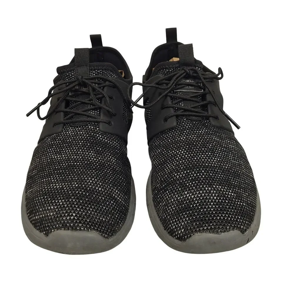 Hey Dude Axel Sox Mens 10 Carbon Black Slip On Sneakers Lightweight Minimalist - Picture 4 of 12